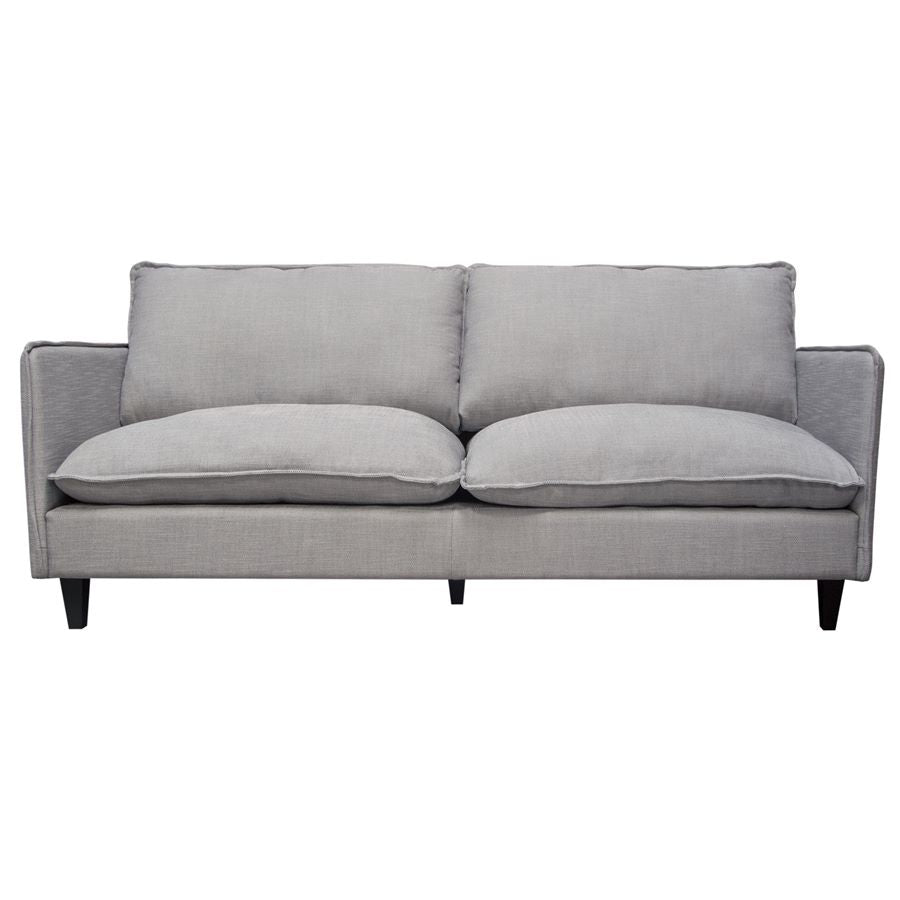 Diamond Sofa Malone Sofa In Grey Fabric W Down Seating & Exposed Welt 