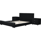 Hindes Platform Bed and 1 Nightstand