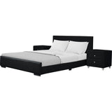 Hindes Platform Bed and 1 Nightstand