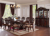 Homelegance Deryn Park 7 Piece Oval Pedestal Dining Room Set in Cherry