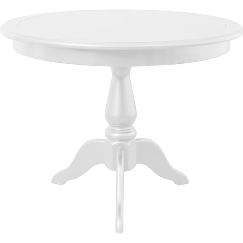 Philippe Pedestal Dining Table, White