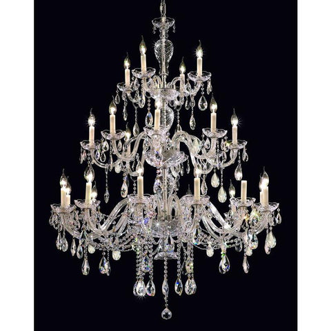 Elegant Lighting Alexandria 24 light Chrome Chandelier Clear Elegant Cut Crystal