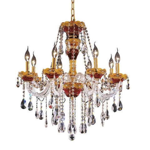 Elegant Lighting Alexandria 8 light Gold Chandelier Clear Elegant Cut Crystal