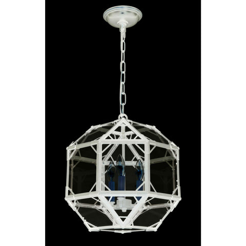 Elegant Lighting Gordon 3-Light Pendant in Rustic Zinc