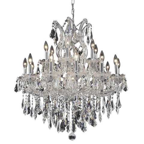 Elegant Lighting Maria Theresa 19 light Chrome Chandelier Clear Royal Cut Crystal