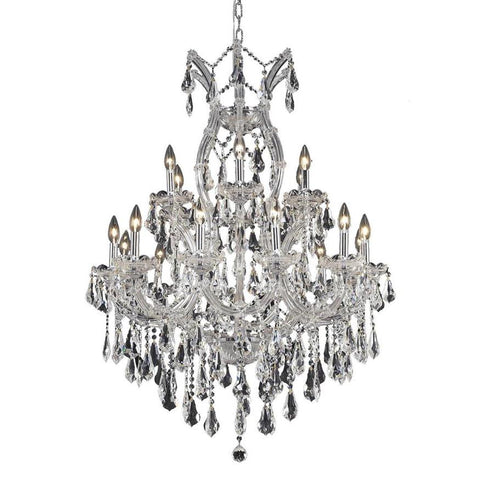 Elegant Lighting Maria Theresa 19 light Chrome Chandelier Clear Royal Cut Crystal