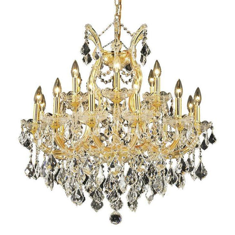 Elegant Lighting Maria Theresa 19 light Gold Chandelier Clear Royal Cut Crystal