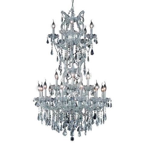 Elegant Lighting Maria Theresa 25 light Chrome Chandelier Clear Royal Cut Crystal