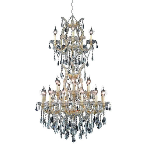 Elegant Lighting Maria Theresa 25 light Gold Chandelier Clear Royal Cut Crystal