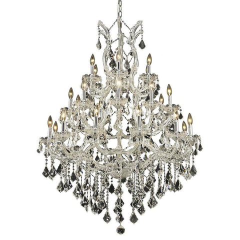 Elegant Lighting Maria Theresa 28 light Chrome Chandelier Clear Royal Cut Crystal