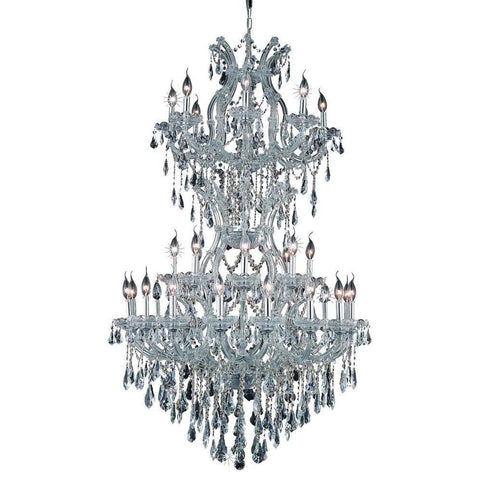 Elegant Lighting Maria Theresa 34 light Chrome Chandelier Clear Swarovski Elements Crystal