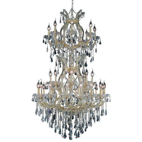 Elegant Lighting Maria Theresa 34 light Gold Chandelier Clear Royal Cut Crystal