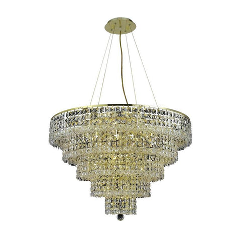 Elegant Lighting Maxime 13 light Chrome Chandelier Clear Spectra Swarovski Crystal