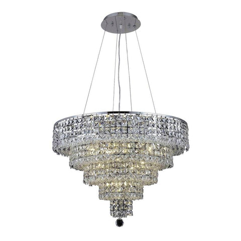 Elegant Lighting Maxime 14 light Chrome Chandelier Clear Elegant Cut Crystal