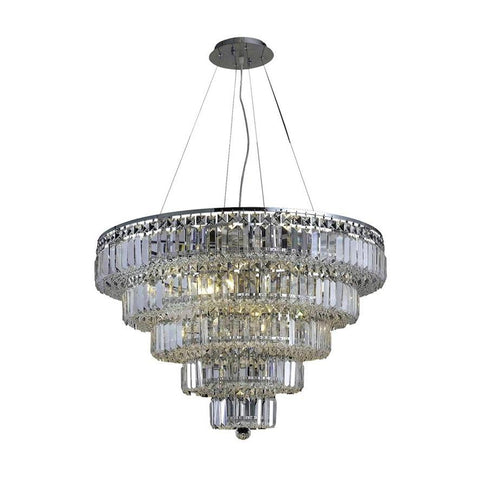 Elegant Lighting Maxime 17 light Chrome Chandelier Clear Elegant Cut Crystal