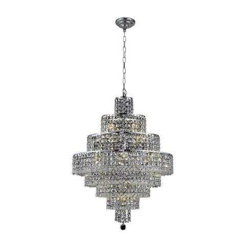 Elegant Lighting Maxime 18 light Chrome Chandelier Clear Royal Cut Crystal