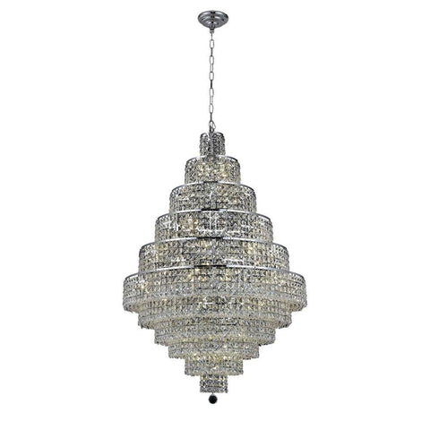 Elegant Lighting Maxime 30 light Chrome Chandelier Clear Spectra Swarovski Crystal