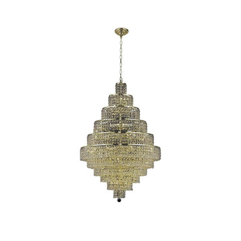 Elegant Lighting Maxime 30 light Gold Chandelier Clear Swarovski Elements Crystal