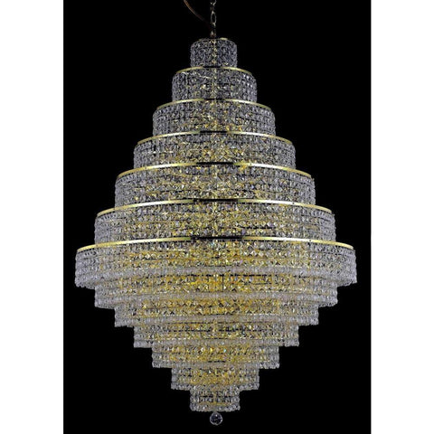 Elegant Lighting Maxime 38 light Gold Chandelier Clear Spectra Swarovski Crystal