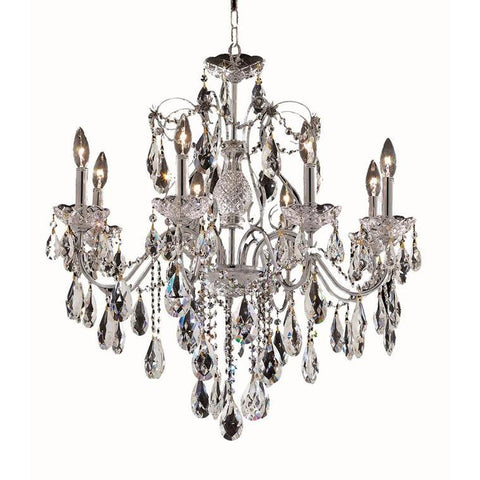 Elegant Lighting St. Francis 8 light Chrome Chandelier Clear Spectra Swarovski Crystal