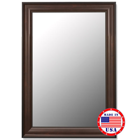 Hitchcock Butterfield Traditional Mahogany Black Framed Wall Mirror