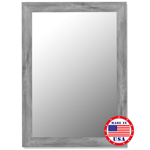 Hitchcock Butterfield Weathered Grey Framed Wall Mirror