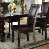 Homelegance Lordsburg 8 Piece Double Pedestal Dining Room Set in Dark Brown