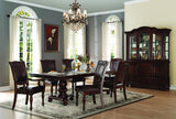 Homelegance Lordsburg 8 Piece Double Pedestal Dining Room Set in Dark Brown