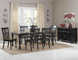 Homelegance Sanibel Side Chair in Black & Warm Cherry