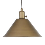 Hudson & Canal Descartes table lamp in brass with pulley system