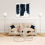 Hudson & Canal Mitera coffee table set in nickel