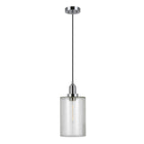 Hudson & Canal Nora pendant in seeded glass and polished nickel