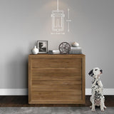 Hudson & Canal Orion Industrial Metal and Glass Pendant in Brass