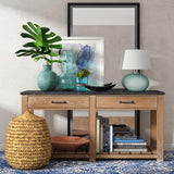 Hudson & Canal Reese table lamp in sea glass