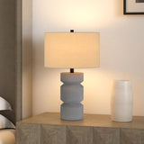 Hudson & Canal Reyna table lamp in concrete