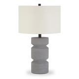 Hudson & Canal Reyna table lamp in concrete