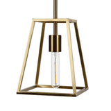 Hudson & Canal Rhom Framed Pendant in Brass