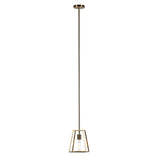 Hudson & Canal Rhom Framed Pendant in Brass