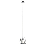 Hudson & Canal Rhom Framed Pendant in Nickel