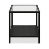 Hudson & Canal Rigan side table in blackened bronze