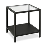 Hudson & Canal Rigan side table in blackened bronze