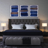 Hudson & Canal Rowan table lamp in glass and nickel
