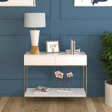 Hudson & Canal Virta table lamp in wood and ceramic