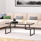 Hudson & Canal Zander Blackened Bronze Coffee Table