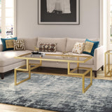 Hudson & Canal Zander Gold Coffee Table