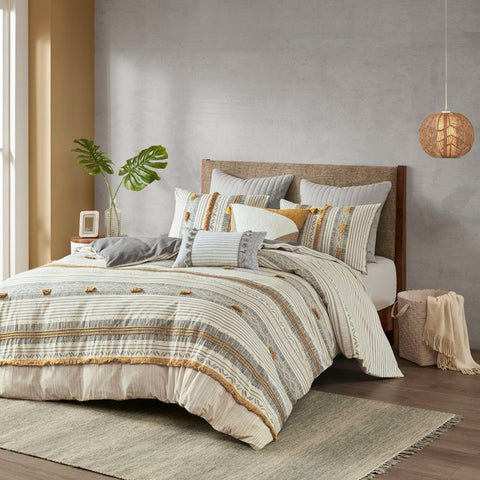 INK+IVY Cody 3 Piece Cotton Comforter Set - Full/Queen