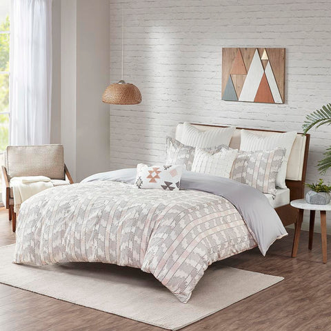 INK+IVY Suri Cotton Jacquard Comforter Set King/Cal King