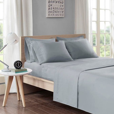 Intelligent Design Microfiber Sheet Set with Side Storage Pockets Twin