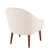 Lumisource Bacci Contemporary Accent Chair in Oatmeal Fabric