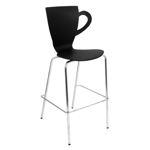 Lumisource Cafe Chai Bar Stool In Black